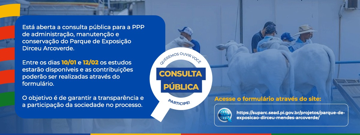 Governo do Estado abre consulta pública para concessão do Parque de Exposição Dirceu Arcoverde