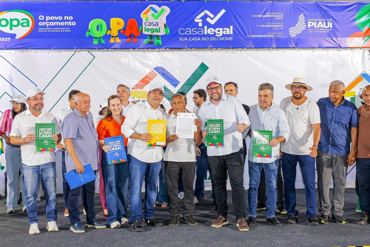 Comunidades da zona norte de Teresina recebem quase mil registros de imóveis e R$ 7 milhões em obras do OPA